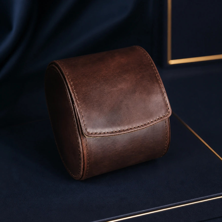 Caversham Single-Watch Leather Travel Case - product view 2