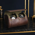 Caversham 2 Watch Roll — Leather Watch Travel Case, 2 Slots