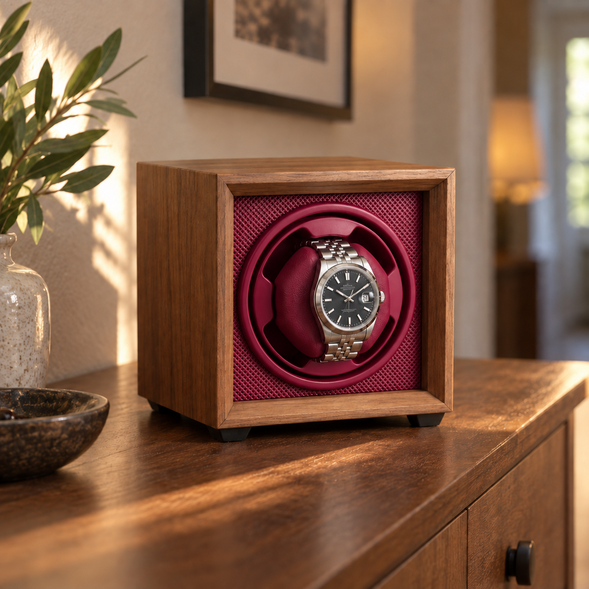 Claret Red — mise en scène dans une maison