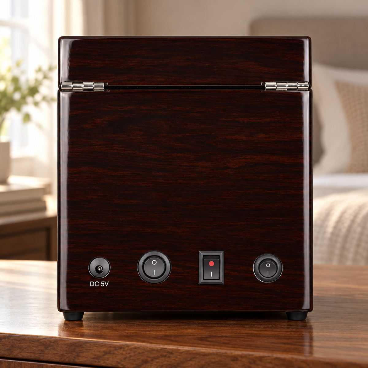 Camden rosewood — rear controls