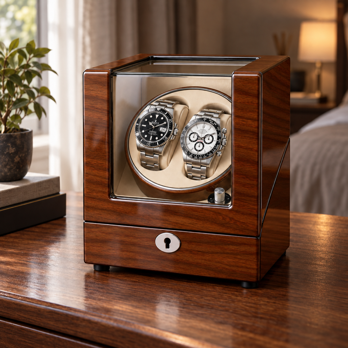 Camden walnut — closed cabinet