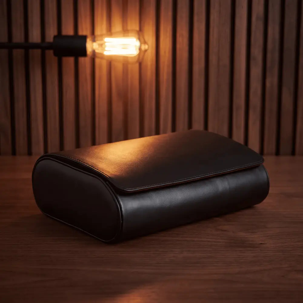 Amber 6-Watch Leather Travel Case - product view 5