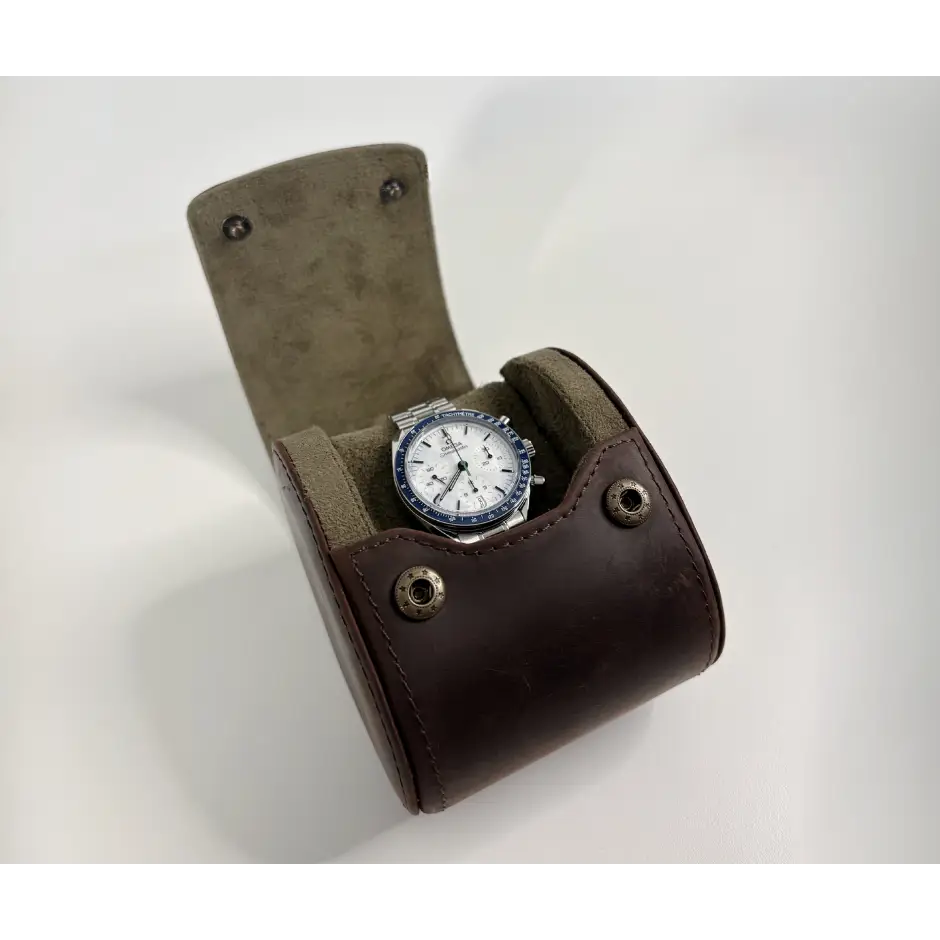 Caversham Single-Watch Leather Travel Case - product view 8