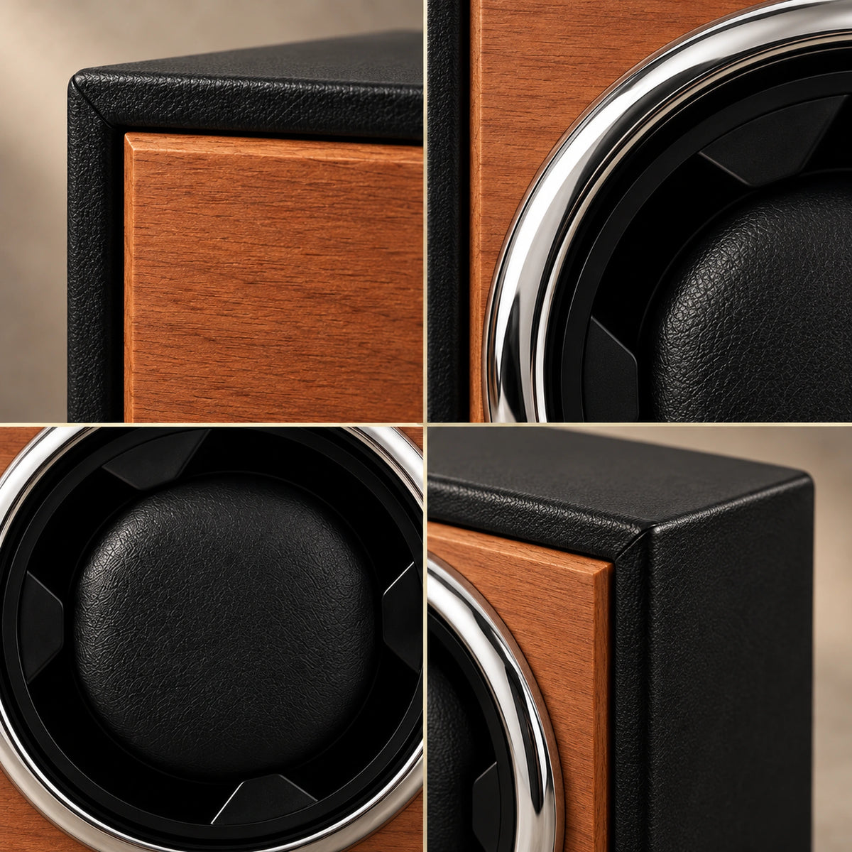 Close-up of the natural wood grain of the Oakford