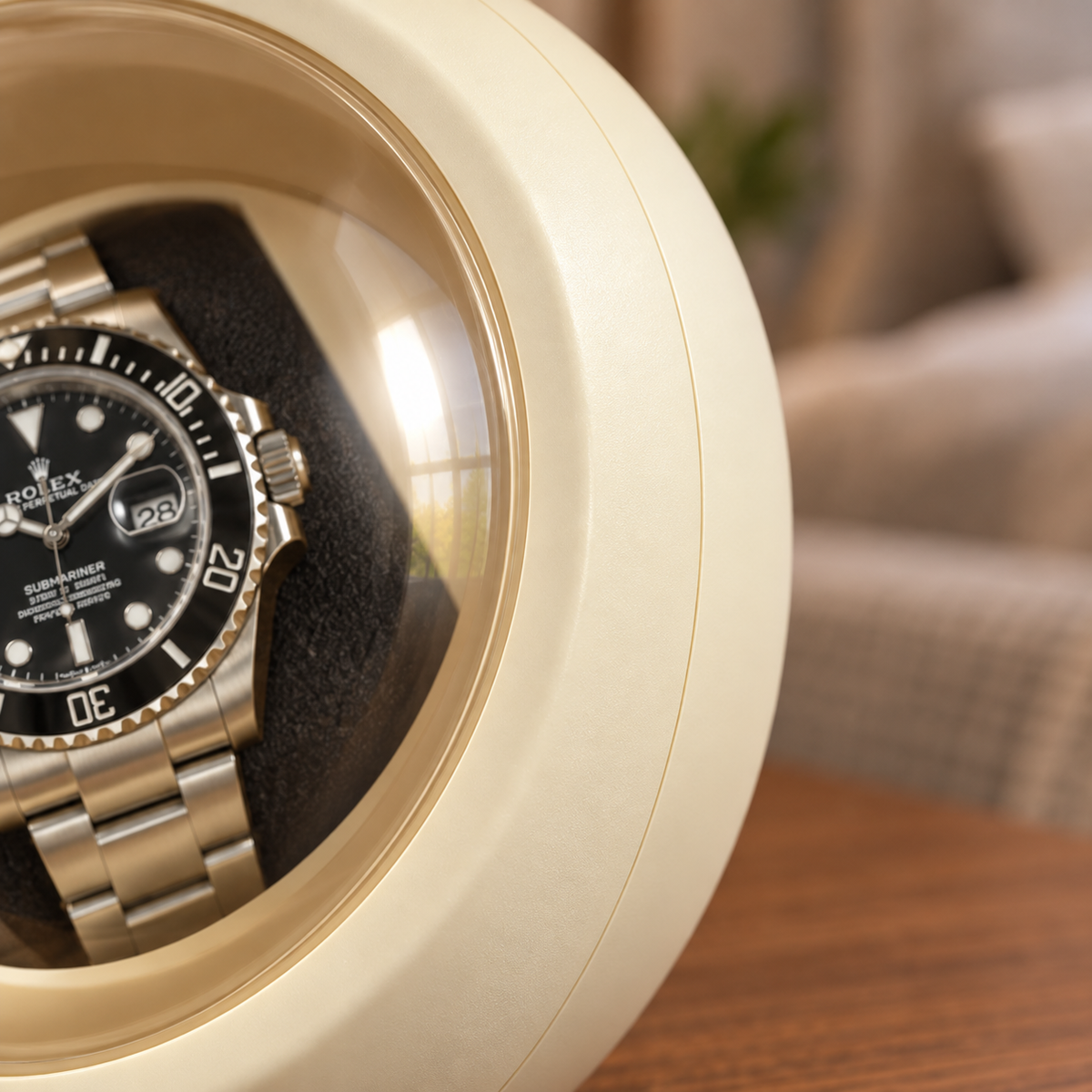Orbit Ivory — plastic housing detail