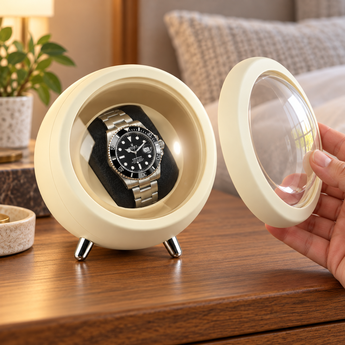 Orbit Ivory — removable front cover