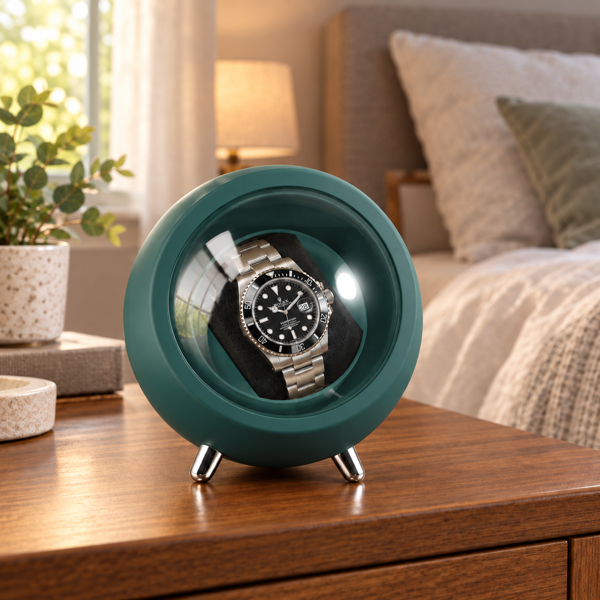 Orbit Racing Green — bedroom setting
