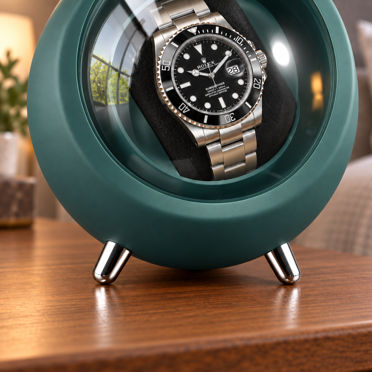 Orbit Racing Green — metal feet