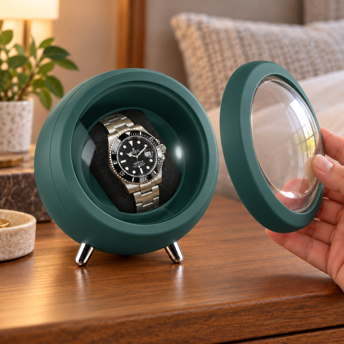 Orbit Racing Green — removable front cover