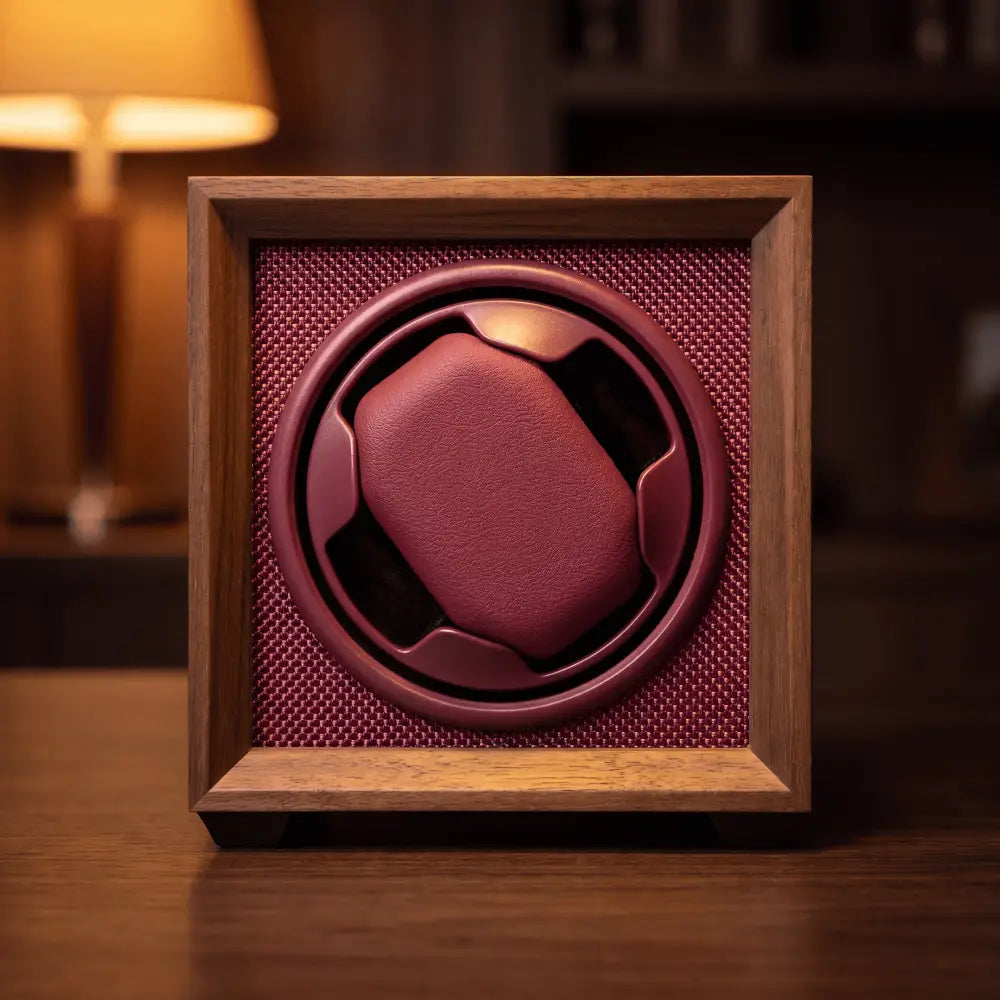 Claret Cube Automatic Watch Winder - product view 2