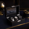 Regent 3-Slot Black Watch Box