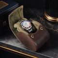 Caversham Single Watch Roll — Leather Watch Travel Case, 1 Slot