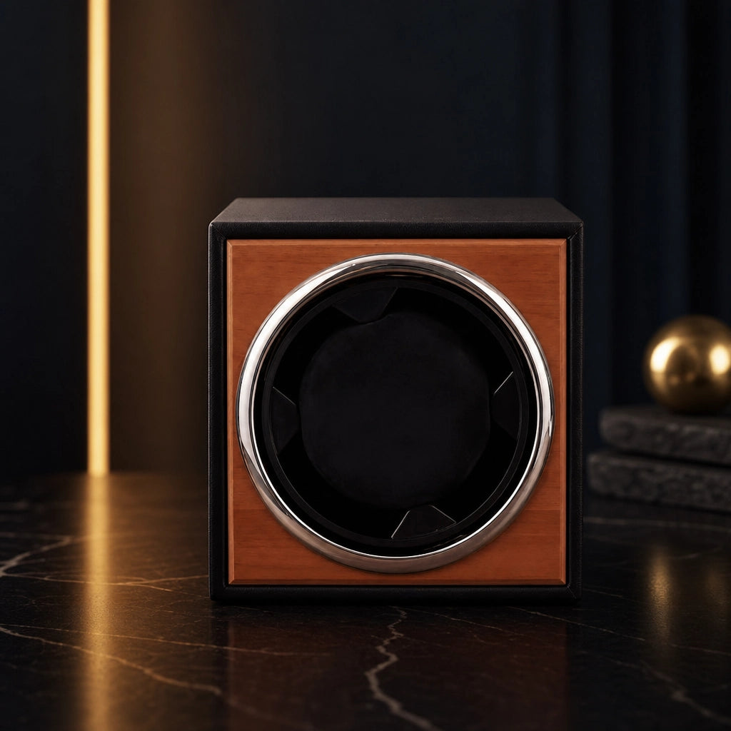 Oakford Wooden Cube Watch Winder - product view 2